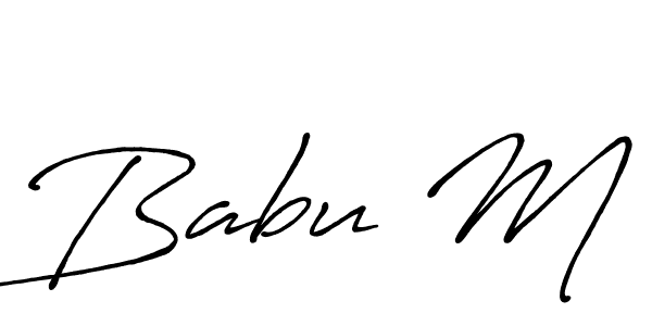 How to Draw Babu M signature style? Antro_Vectra_Bolder is a latest design signature styles for name Babu M. Babu M signature style 7 images and pictures png