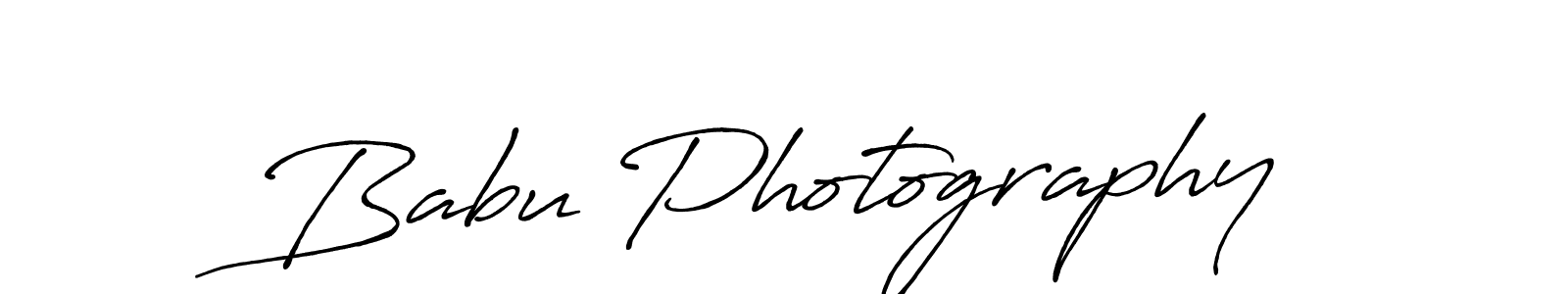 Design your own signature with our free online signature maker. With this signature software, you can create a handwritten (Antro_Vectra_Bolder) signature for name Babu Photography. Babu Photography signature style 7 images and pictures png
