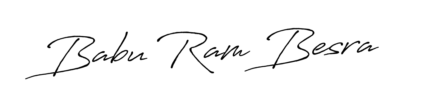 Antro_Vectra_Bolder is a professional signature style that is perfect for those who want to add a touch of class to their signature. It is also a great choice for those who want to make their signature more unique. Get Babu Ram Besra name to fancy signature for free. Babu Ram Besra signature style 7 images and pictures png