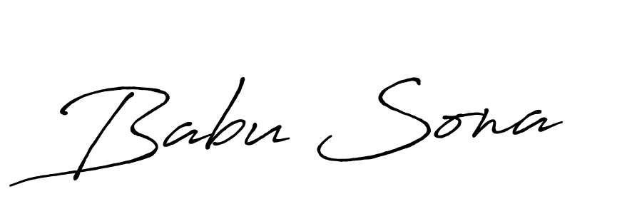 Babu Sona stylish signature style. Best Handwritten Sign (Antro_Vectra_Bolder) for my name. Handwritten Signature Collection Ideas for my name Babu Sona. Babu Sona signature style 7 images and pictures png