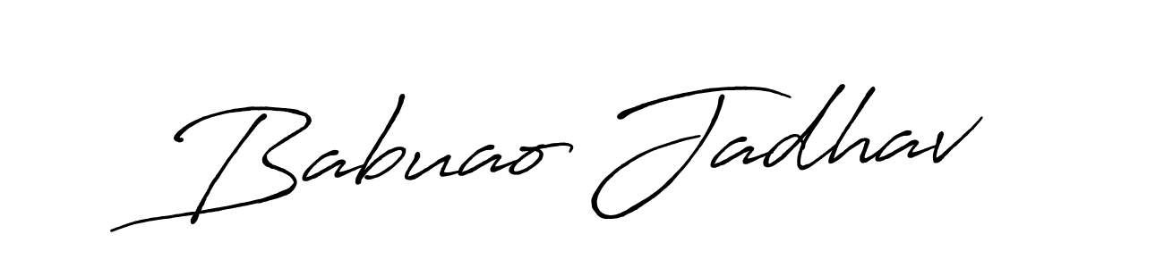 if you are searching for the best signature style for your name Babuao Jadhav. so please give up your signature search. here we have designed multiple signature styles  using Antro_Vectra_Bolder. Babuao Jadhav signature style 7 images and pictures png