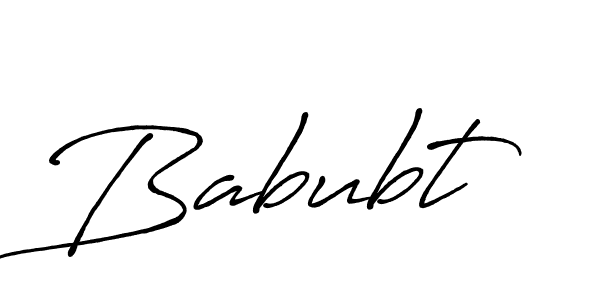 Design your own signature with our free online signature maker. With this signature software, you can create a handwritten (Antro_Vectra_Bolder) signature for name Babubt. Babubt signature style 7 images and pictures png