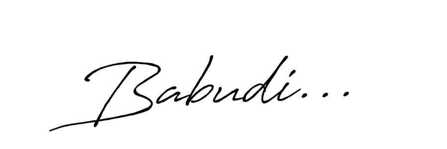 Once you've used our free online signature maker to create your best signature Antro_Vectra_Bolder style, it's time to enjoy all of the benefits that Babudi... name signing documents. Babudi... signature style 7 images and pictures png