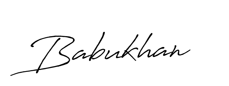 Make a beautiful signature design for name Babukhan. With this signature (Antro_Vectra_Bolder) style, you can create a handwritten signature for free. Babukhan signature style 7 images and pictures png