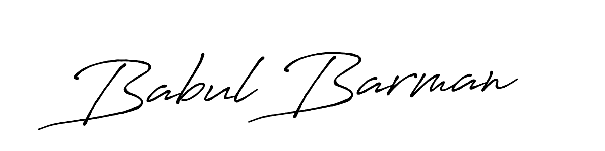 Also we have Babul Barman name is the best signature style. Create professional handwritten signature collection using Antro_Vectra_Bolder autograph style. Babul Barman signature style 7 images and pictures png