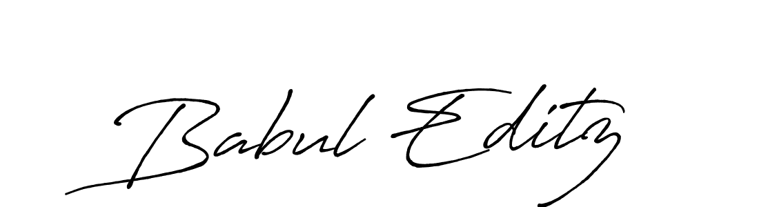 Make a beautiful signature design for name Babul Editz. Use this online signature maker to create a handwritten signature for free. Babul Editz signature style 7 images and pictures png