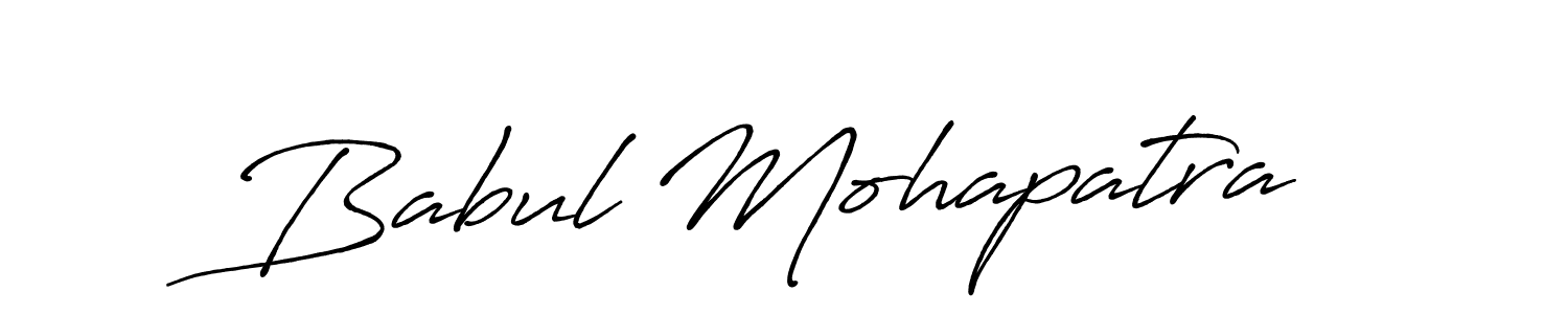You should practise on your own different ways (Antro_Vectra_Bolder) to write your name (Babul Mohapatra) in signature. don't let someone else do it for you. Babul Mohapatra signature style 7 images and pictures png