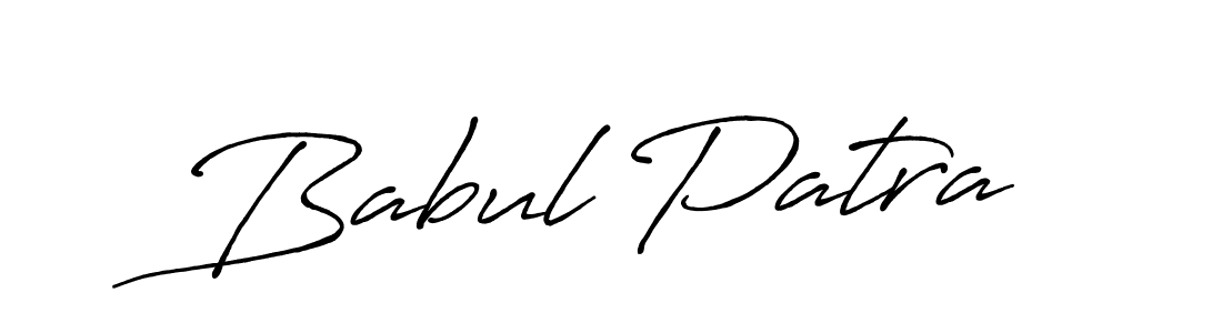 Use a signature maker to create a handwritten signature online. With this signature software, you can design (Antro_Vectra_Bolder) your own signature for name Babul Patra. Babul Patra signature style 7 images and pictures png