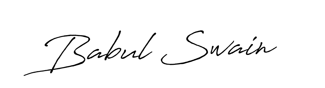 Design your own signature with our free online signature maker. With this signature software, you can create a handwritten (Antro_Vectra_Bolder) signature for name Babul Swain. Babul Swain signature style 7 images and pictures png