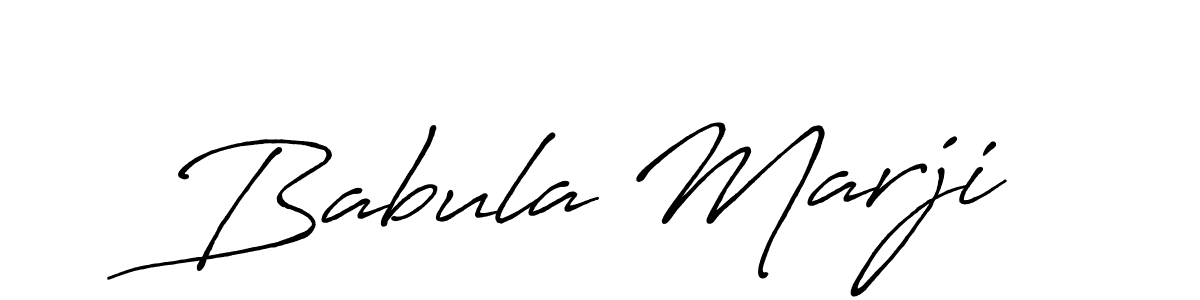 How to make Babula Marji name signature. Use Antro_Vectra_Bolder style for creating short signs online. This is the latest handwritten sign. Babula Marji signature style 7 images and pictures png