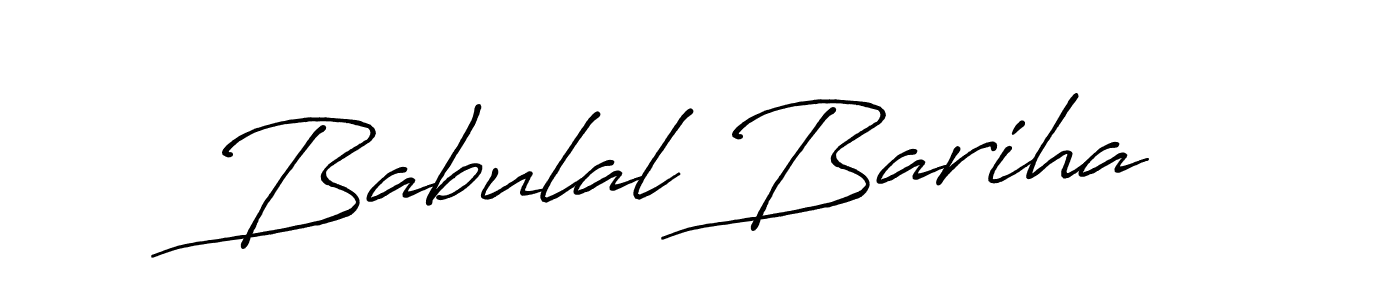 Make a beautiful signature design for name Babulal Bariha. With this signature (Antro_Vectra_Bolder) style, you can create a handwritten signature for free. Babulal Bariha signature style 7 images and pictures png