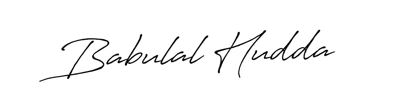 Design your own signature with our free online signature maker. With this signature software, you can create a handwritten (Antro_Vectra_Bolder) signature for name Babulal Hudda. Babulal Hudda signature style 7 images and pictures png