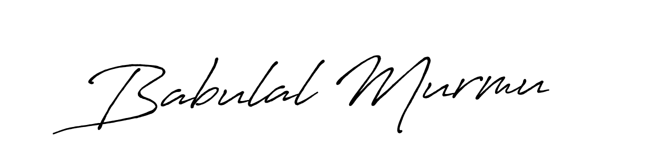 How to make Babulal Murmu name signature. Use Antro_Vectra_Bolder style for creating short signs online. This is the latest handwritten sign. Babulal Murmu signature style 7 images and pictures png