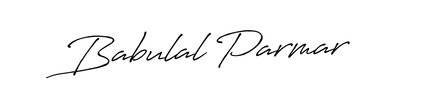 Babulal Parmar stylish signature style. Best Handwritten Sign (Antro_Vectra_Bolder) for my name. Handwritten Signature Collection Ideas for my name Babulal Parmar. Babulal Parmar signature style 7 images and pictures png