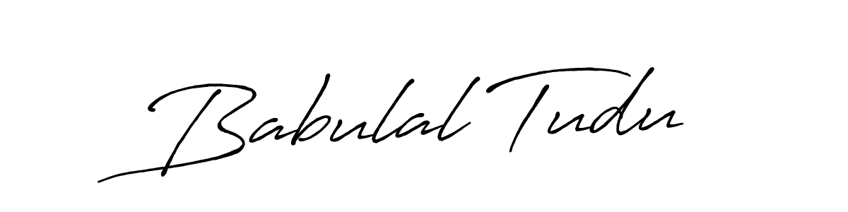 Design your own signature with our free online signature maker. With this signature software, you can create a handwritten (Antro_Vectra_Bolder) signature for name Babulal Tudu. Babulal Tudu signature style 7 images and pictures png