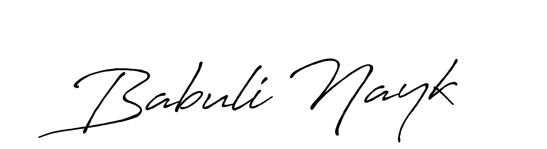 How to make Babuli Nayk signature? Antro_Vectra_Bolder is a professional autograph style. Create handwritten signature for Babuli Nayk name. Babuli Nayk signature style 7 images and pictures png