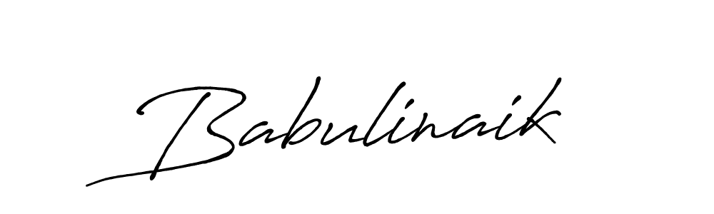 Create a beautiful signature design for name Babulinaik. With this signature (Antro_Vectra_Bolder) fonts, you can make a handwritten signature for free. Babulinaik signature style 7 images and pictures png