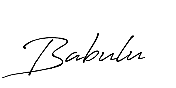 Create a beautiful signature design for name Babulu. With this signature (Antro_Vectra_Bolder) fonts, you can make a handwritten signature for free. Babulu signature style 7 images and pictures png