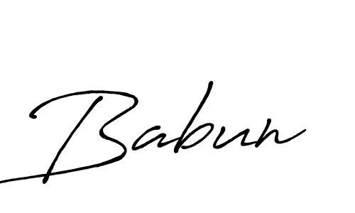 Create a beautiful signature design for name Babun. With this signature (Antro_Vectra_Bolder) fonts, you can make a handwritten signature for free. Babun signature style 7 images and pictures png