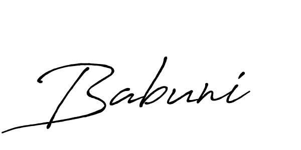 Antro_Vectra_Bolder is a professional signature style that is perfect for those who want to add a touch of class to their signature. It is also a great choice for those who want to make their signature more unique. Get Babuni name to fancy signature for free. Babuni signature style 7 images and pictures png