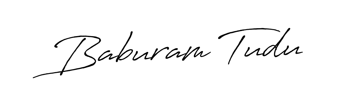Design your own signature with our free online signature maker. With this signature software, you can create a handwritten (Antro_Vectra_Bolder) signature for name Baburam Tudu. Baburam Tudu signature style 7 images and pictures png