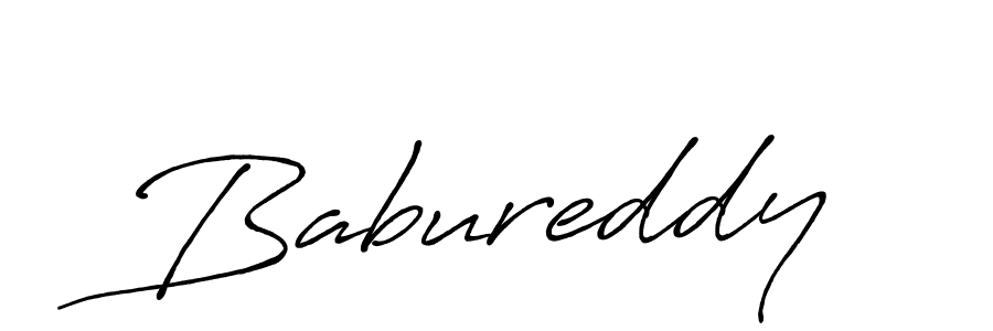 Make a beautiful signature design for name Babureddy. With this signature (Antro_Vectra_Bolder) style, you can create a handwritten signature for free. Babureddy signature style 7 images and pictures png