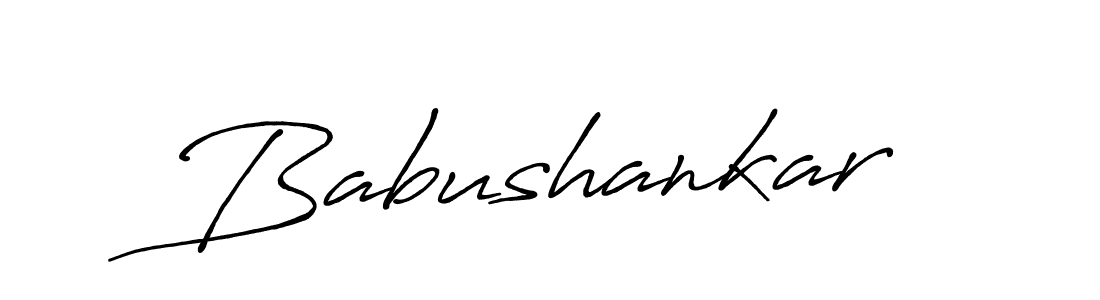 Make a beautiful signature design for name Babushankar. With this signature (Antro_Vectra_Bolder) style, you can create a handwritten signature for free. Babushankar signature style 7 images and pictures png