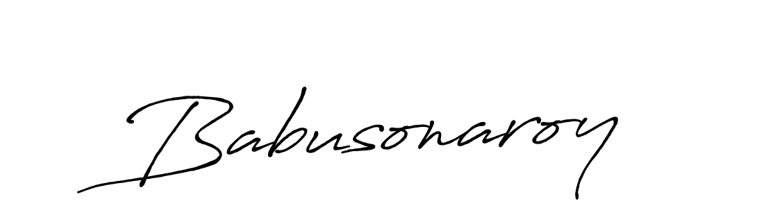 How to make Babusonaroy name signature. Use Antro_Vectra_Bolder style for creating short signs online. This is the latest handwritten sign. Babusonaroy signature style 7 images and pictures png