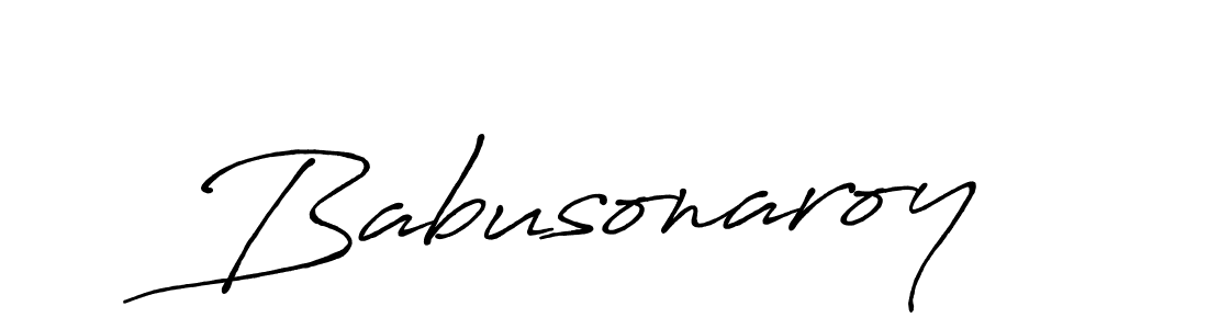 How to make Babusonaroy name signature. Use Antro_Vectra_Bolder style for creating short signs online. This is the latest handwritten sign. Babusonaroy signature style 7 images and pictures png