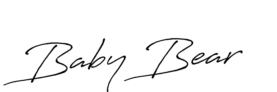 The best way (Antro_Vectra_Bolder) to make a short signature is to pick only two or three words in your name. The name Baby Bear include a total of six letters. For converting this name. Baby Bear signature style 7 images and pictures png