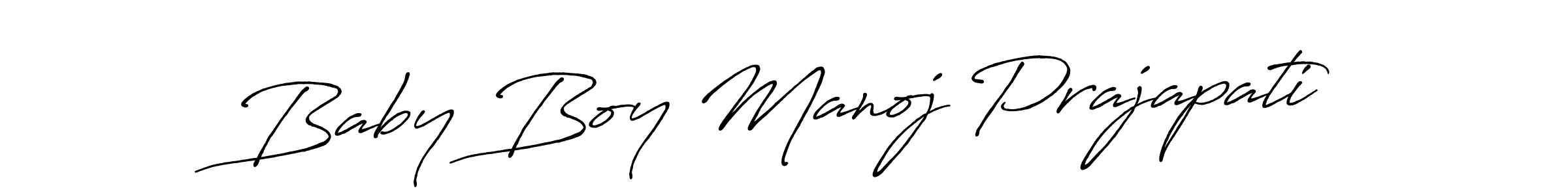 How to make Baby Boy Manoj Prajapati signature? Antro_Vectra_Bolder is a professional autograph style. Create handwritten signature for Baby Boy Manoj Prajapati name. Baby Boy Manoj Prajapati signature style 7 images and pictures png