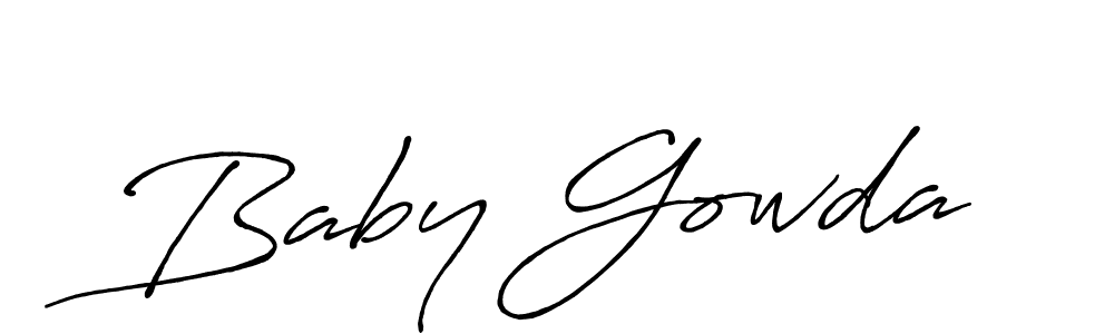 This is the best signature style for the Baby Gowda name. Also you like these signature font (Antro_Vectra_Bolder). Mix name signature. Baby Gowda signature style 7 images and pictures png