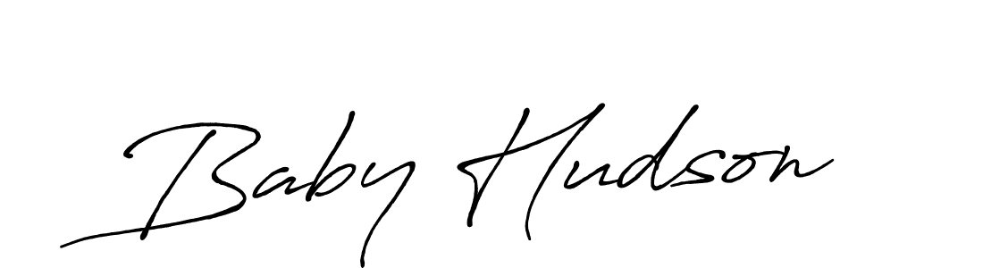 The best way (Antro_Vectra_Bolder) to make a short signature is to pick only two or three words in your name. The name Baby Hudson include a total of six letters. For converting this name. Baby Hudson signature style 7 images and pictures png