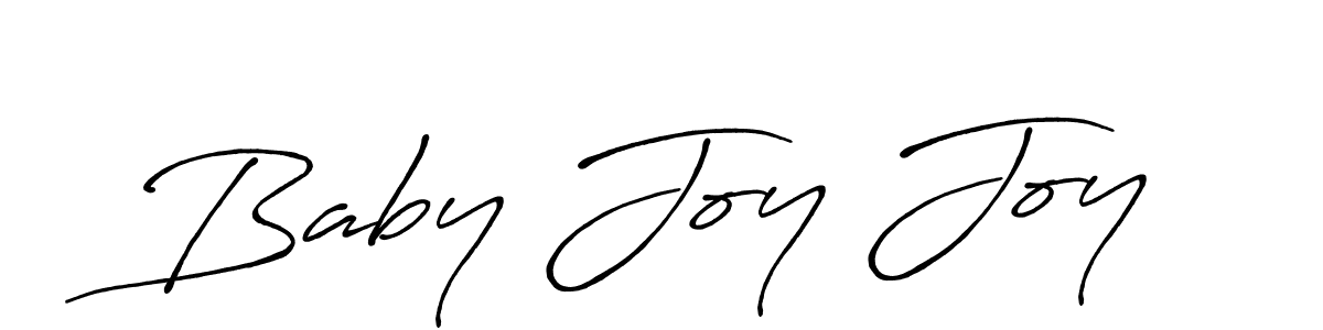 Baby Joy Joy stylish signature style. Best Handwritten Sign (Antro_Vectra_Bolder) for my name. Handwritten Signature Collection Ideas for my name Baby Joy Joy. Baby Joy Joy signature style 7 images and pictures png