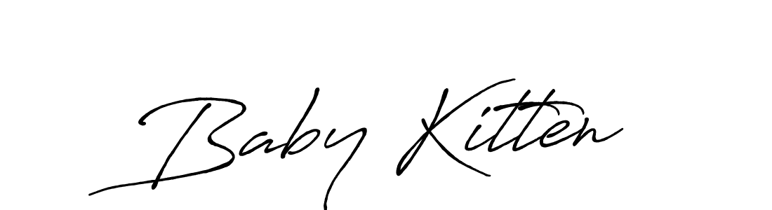 Use a signature maker to create a handwritten signature online. With this signature software, you can design (Antro_Vectra_Bolder) your own signature for name Baby Kitten. Baby Kitten signature style 7 images and pictures png