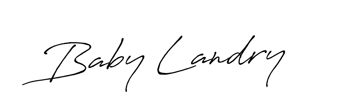 Use a signature maker to create a handwritten signature online. With this signature software, you can design (Antro_Vectra_Bolder) your own signature for name Baby Landry. Baby Landry signature style 7 images and pictures png