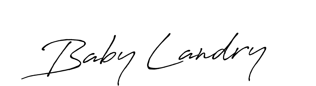 Use a signature maker to create a handwritten signature online. With this signature software, you can design (Antro_Vectra_Bolder) your own signature for name Baby Landry. Baby Landry signature style 7 images and pictures png