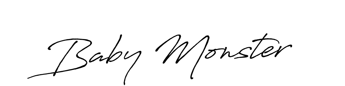 Also we have Baby Monster name is the best signature style. Create professional handwritten signature collection using Antro_Vectra_Bolder autograph style. Baby Monster signature style 7 images and pictures png