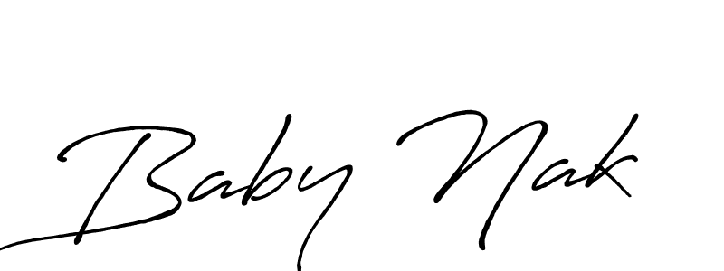 How to make Baby Nak signature? Antro_Vectra_Bolder is a professional autograph style. Create handwritten signature for Baby Nak name. Baby Nak signature style 7 images and pictures png