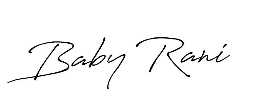 The best way (Antro_Vectra_Bolder) to make a short signature is to pick only two or three words in your name. The name Baby Rani include a total of six letters. For converting this name. Baby Rani signature style 7 images and pictures png
