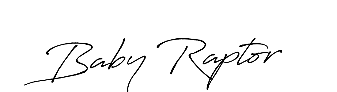 Use a signature maker to create a handwritten signature online. With this signature software, you can design (Antro_Vectra_Bolder) your own signature for name Baby Raptor. Baby Raptor signature style 7 images and pictures png