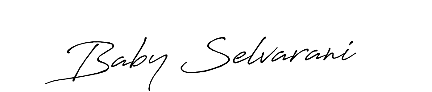 Baby Selvarani stylish signature style. Best Handwritten Sign (Antro_Vectra_Bolder) for my name. Handwritten Signature Collection Ideas for my name Baby Selvarani. Baby Selvarani signature style 7 images and pictures png