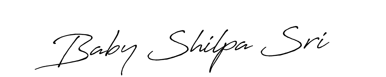 Make a beautiful signature design for name Baby Shilpa Sri. With this signature (Antro_Vectra_Bolder) style, you can create a handwritten signature for free. Baby Shilpa Sri signature style 7 images and pictures png