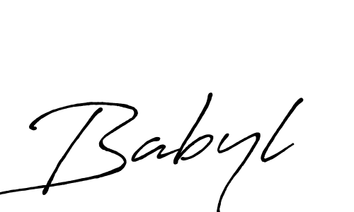 Also You can easily find your signature by using the search form. We will create Babyl name handwritten signature images for you free of cost using Antro_Vectra_Bolder sign style. Babyl signature style 7 images and pictures png