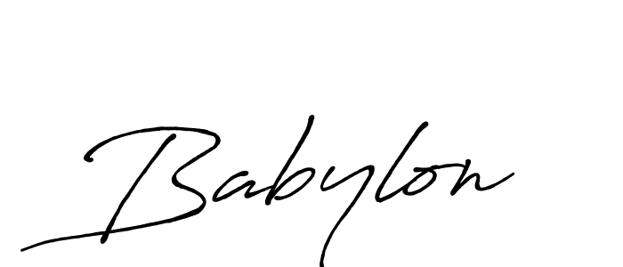 Create a beautiful signature design for name Babylon. With this signature (Antro_Vectra_Bolder) fonts, you can make a handwritten signature for free. Babylon signature style 7 images and pictures png