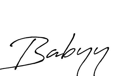 if you are searching for the best signature style for your name Babyy. so please give up your signature search. here we have designed multiple signature styles  using Antro_Vectra_Bolder. Babyy signature style 7 images and pictures png