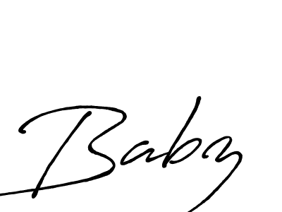 The best way (Antro_Vectra_Bolder) to make a short signature is to pick only two or three words in your name. The name Babz include a total of six letters. For converting this name. Babz signature style 7 images and pictures png