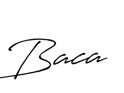 Design your own signature with our free online signature maker. With this signature software, you can create a handwritten (Antro_Vectra_Bolder) signature for name Baca. Baca signature style 7 images and pictures png