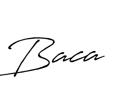 Create a beautiful signature design for name Baca. With this signature (Antro_Vectra_Bolder) fonts, you can make a handwritten signature for free. Baca signature style 7 images and pictures png