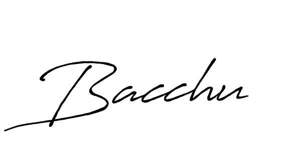 Create a beautiful signature design for name Bacchu. With this signature (Antro_Vectra_Bolder) fonts, you can make a handwritten signature for free. Bacchu signature style 7 images and pictures png